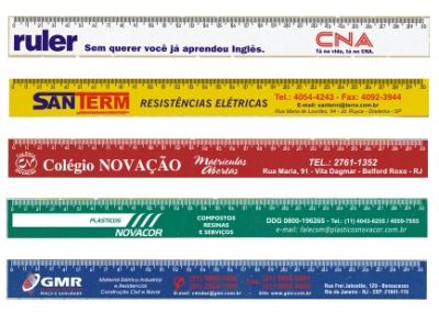 Régua promocional 30 Com várias cores