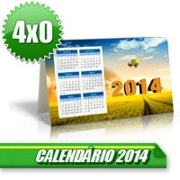 Calendário de mesa 2014 couchê 300g